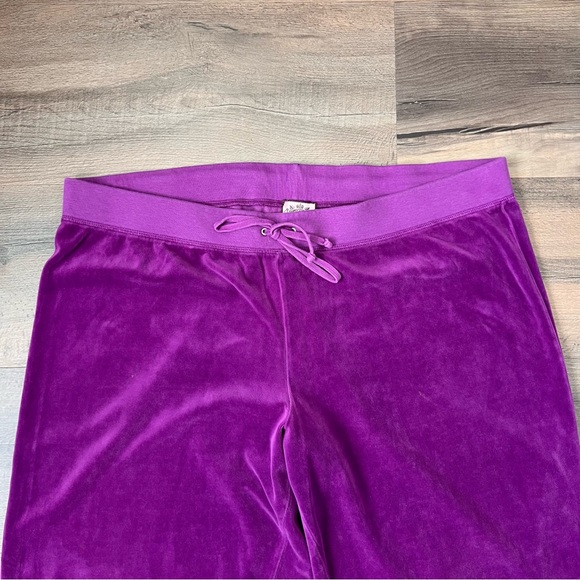 Juicy Couture Volup Purple Velour Track Pants Size 2X - Picture 3 of 8